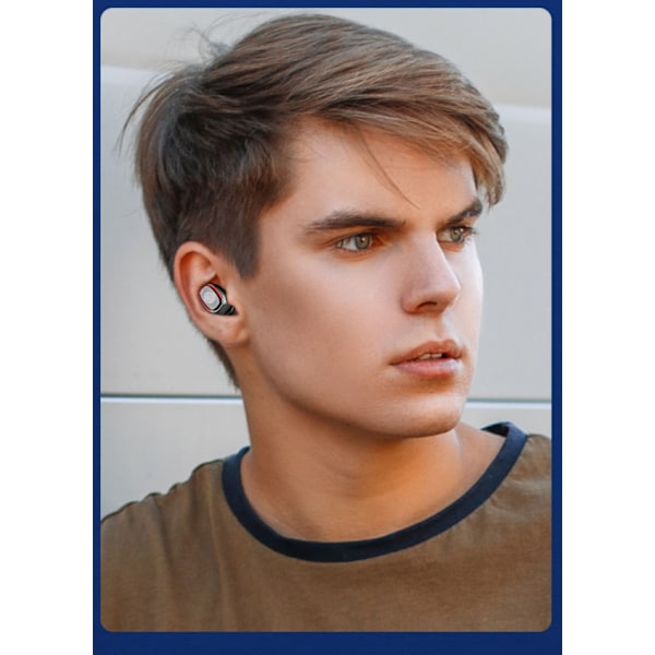 Privat Model Bar Bluetooth Headset med HD Digital Display (Sort)