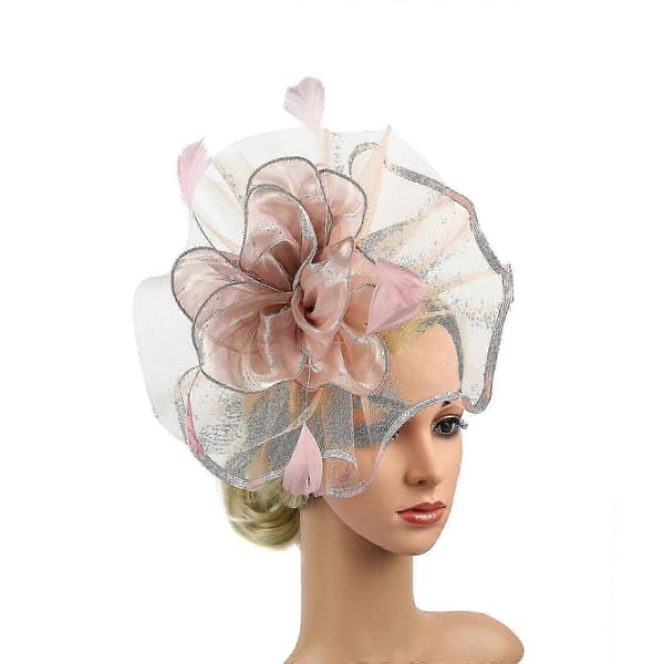 Fascinatorhat til kvinder til bryllupper, teselskaber og derbybegivenheder Black