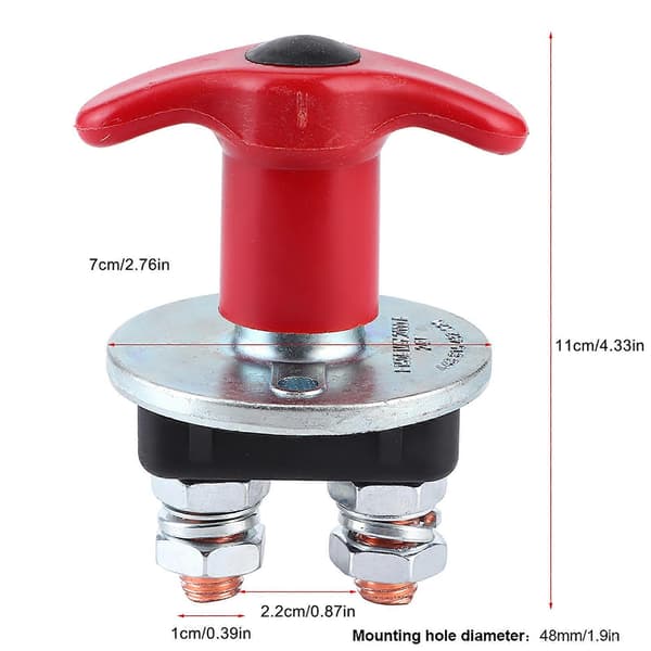 150A/250A Power Kill Switch Batteri Isolator Afbryder Universal til Bil Brandbil 12V 24V