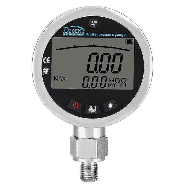 Digitalt manometer til hydrauliske systemer 400BAR 040Mpa G1/4-stik