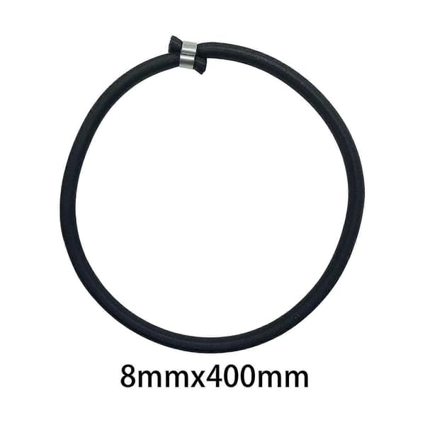 10x Trampolin Elastisk Reb Bindestropper Til Indendørs Trampolin Telt Presenning Grå Black