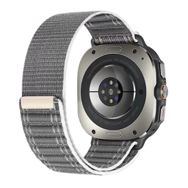 Snyggt Nylon Armband för Samsung Galaxy Watch Ultra - 22mm Grå Grå