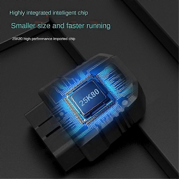 V011 OBD OBDII Diagnostisk Værktøj Bluetooth 5.4 til IOS/Android OBD2 Professionel Kode Læser 9Protoco Sort Black
