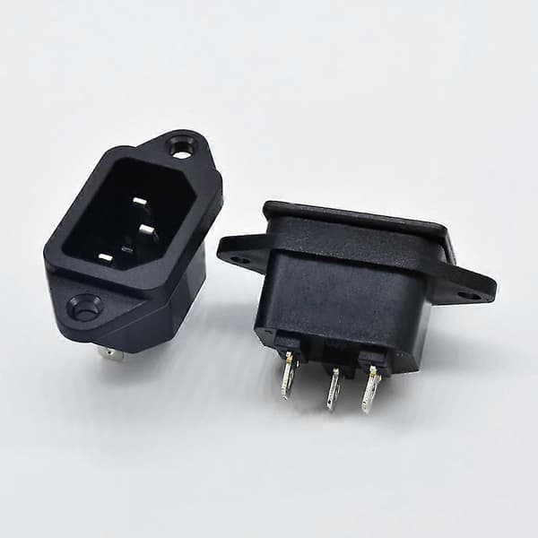 AC 250V 10A IEC320 C14 3-benet hanstrømstik - God