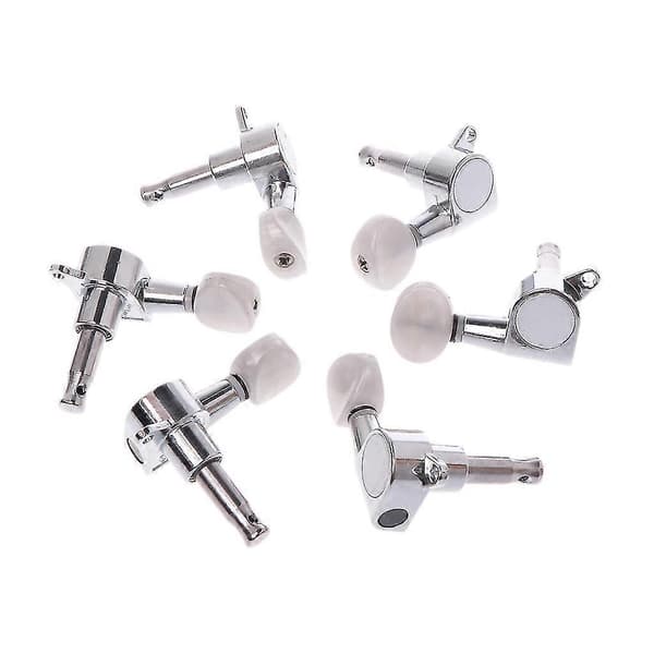 2014 Hot Chrome Guitar Inline String Tuning Pegs Tuners Machine For Head 6r Rig