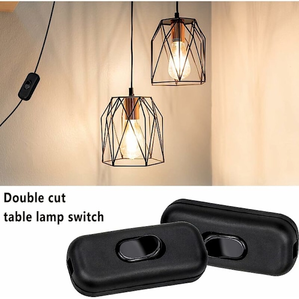 Hög Effekt Hög Intensitet LED-Brytare med Svart Trådklämma 4ST