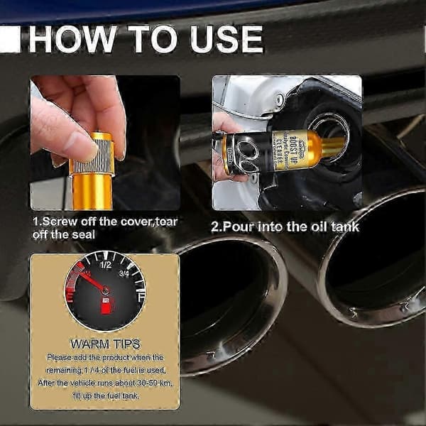 Boost Up Engine Catalytics Converter Agent, 2025 Katalysatorrens Multifunktionel Rensevæske til Autodele 2 stk 2pcs