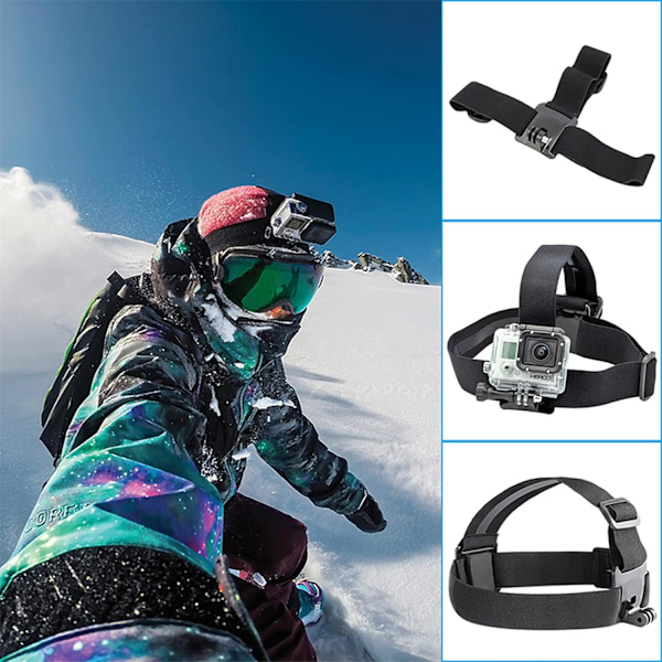 20-i-1 Tilbehør til GoPro Hero 8/9, DJI Svart