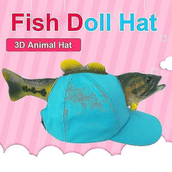 3D Fish Visor Hatt för kvinnor och män Vinter Tecknad Baseballkeps Unisex Present aldult