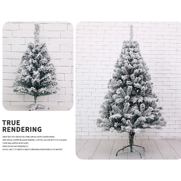 Julgransflockning, juldekorationsträd med snöflingescen (120cm-140T flockningsträd)
