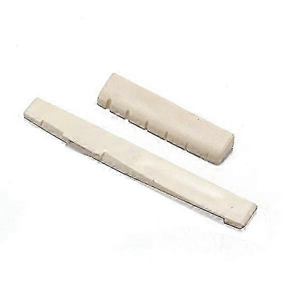 6 st. bensadelstift för akustisk gitarr, sadel och stallset