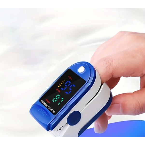 Oximeter / Pulsmåler med OLED display Blue Blå