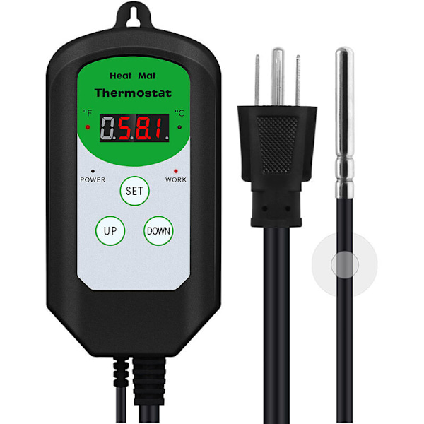 BHK200 Digital Varmemåtte Termostat Kontroller Sensor