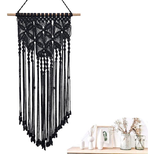 Väggbonad, Boho Makramé Väggbonad Handvävd Väggkonst Makramé Tapestry för Sovrum Kontor Hem Väggdekor