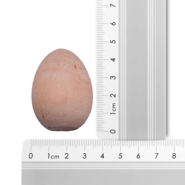 Nya 2,5*3,8 cm små simulerade träägg för gör-det-själv-graffiti påskägg