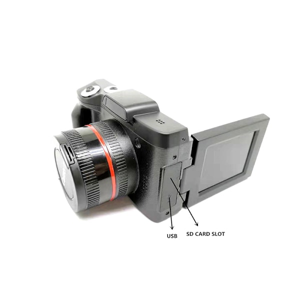 HD digitalkamera med 16 MP och 16x digital zoom Svart Sort