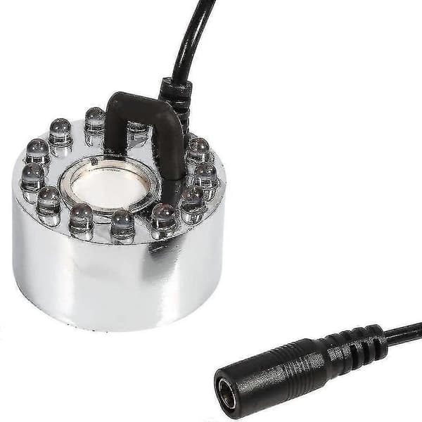 12 LED Mister Fogger för inomhusfontän damm Atomizer luftfuktare Mini dimmaskin