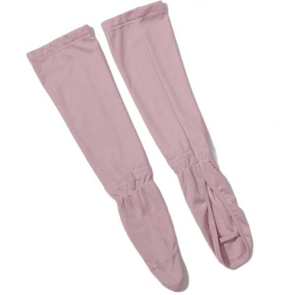 Dam Stora Storlekar Isärmshandskar, Sommar Körning Solskyddsärmar, Lösa Armskydd, Is Silke Anti-UV Ärmar (Rosa Två Par)