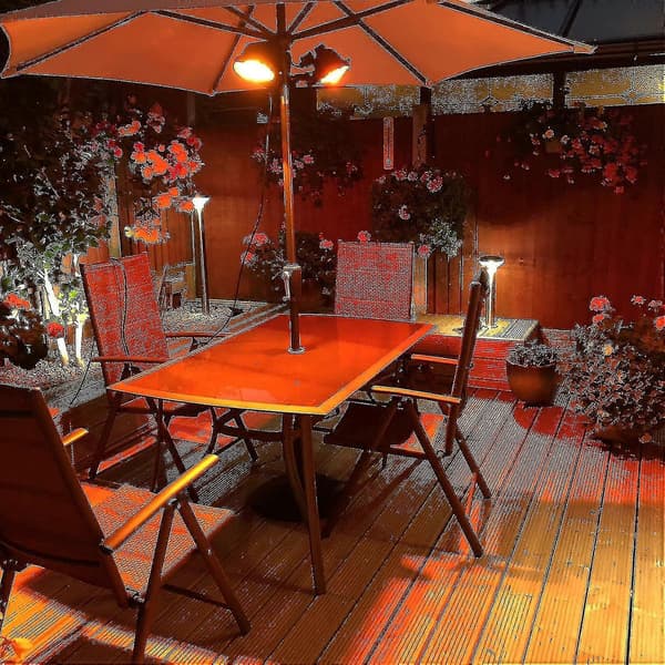 R7 Halogenvärmelampa 500W Ruby för trädgårdsvärmare - 4-pack