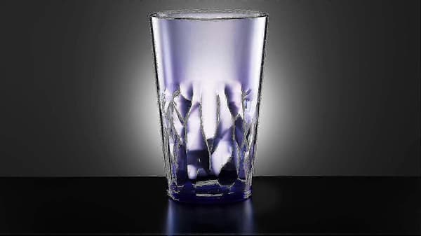 Set med 6 19 Oz okrossbara Tritan dricksglas i plast