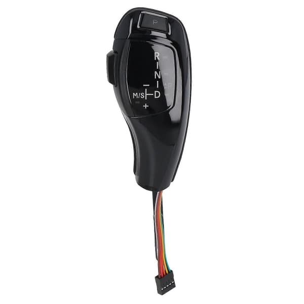 LED-gearknop med motorstartknap til F-serie stil gearskiftehåndbold til E81 E82 E84 E87 E88 E89 LHD bil blank sort