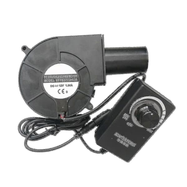 12V variabel hastighed Turbo centrifugalventilator 9733 til oliefyr BBQ høj effektivitet Plug 2