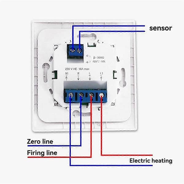 MK05 Golvvärme Temperaturregulator 220V 16A Programmerbar Termostat