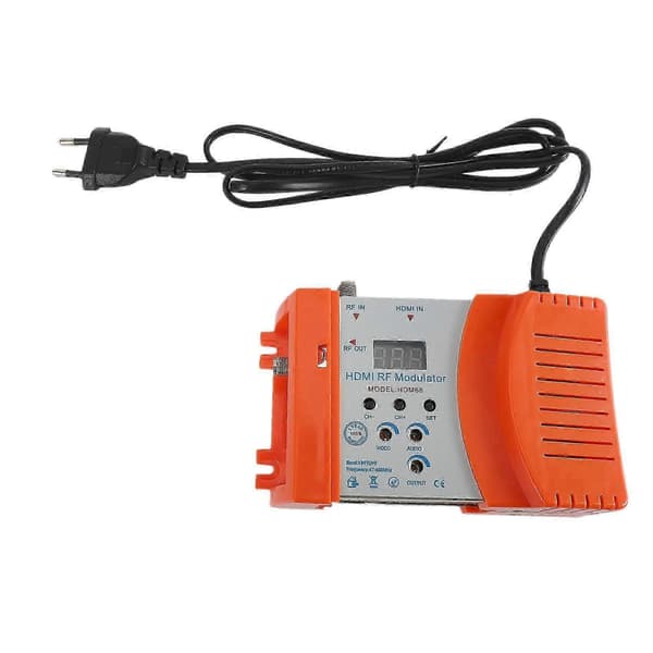 Ny HDM68 Modulator Digital RF HDMI Modulator AV til RF Konverter VHF UHF PAL/NTSC Standard Bærbar