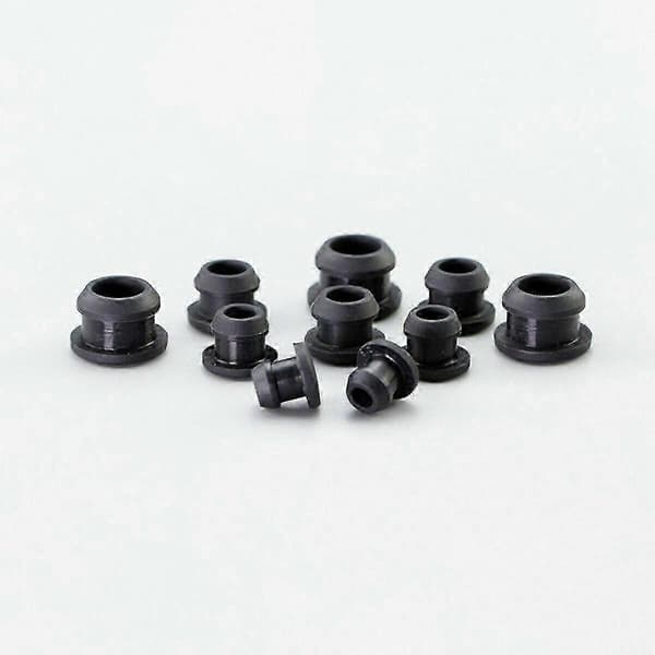 Silikone Gummi Snap-on Hulpropper 2,5 mm-30 mm Sorte Blindpropper til Rør A 9 mm 50 stk 50 Pcs A 9mm