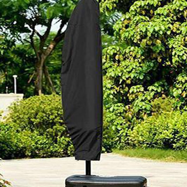 Paraplybeskyttelse Bananstil Vandtæt udendørs Anti-UV Sort Svart 30 x 81 x 45 cm