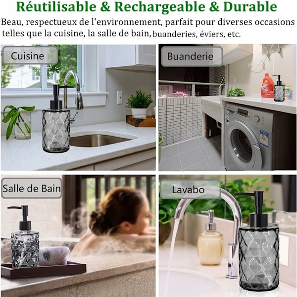 Tryk Kosmetikflaske 330ml Diamant 3