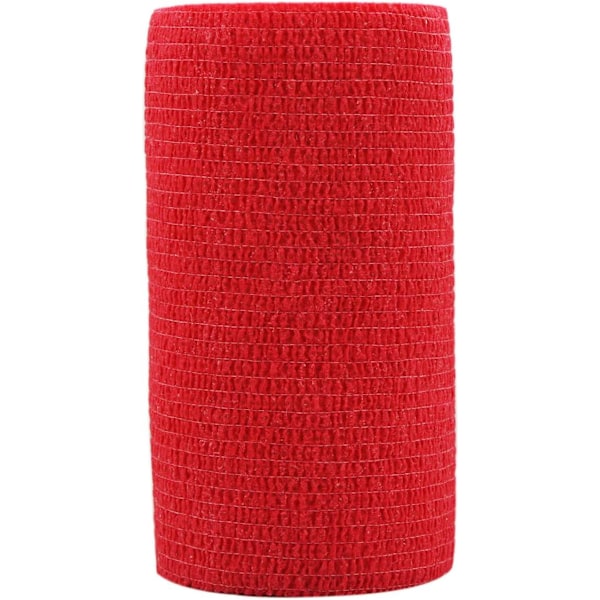 Itseliimautuvat siteet, joustavat fleecesiteet, urheiluteippi Alleray Test Red, 10cm