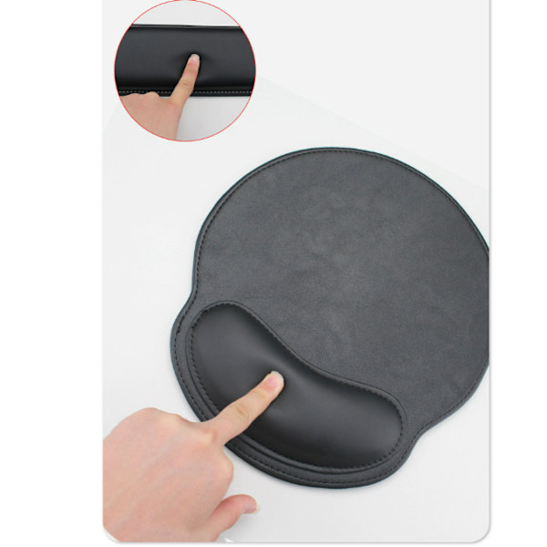Ergonomiskt handledsstöd och musmatta set Svart Sort