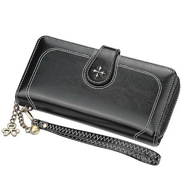 Mellanlång clutch (midnattsmörker)