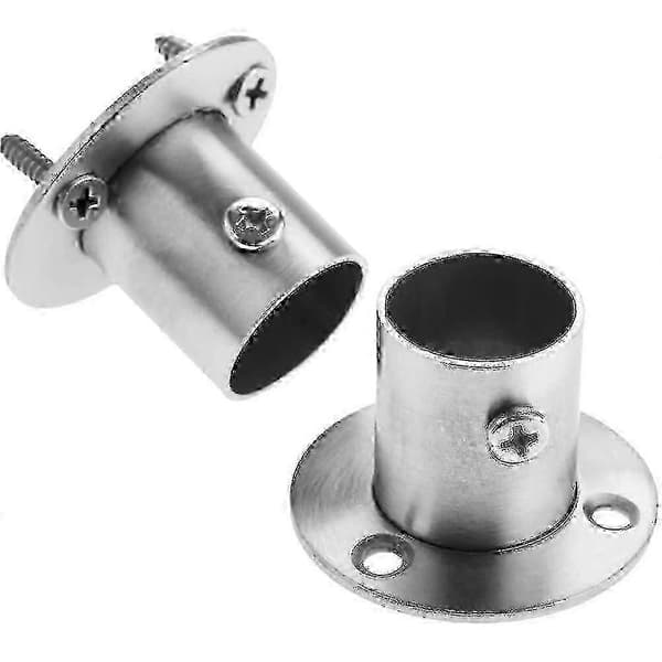 2 X Rørflangeholder i rustfrit stål 22mm