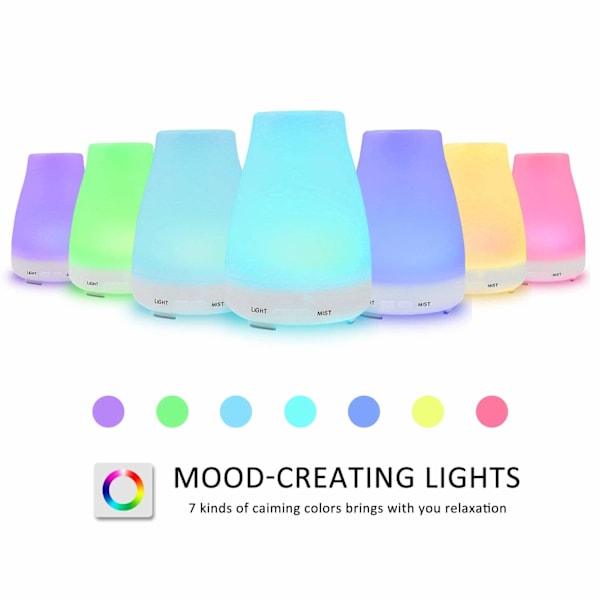 Aroma Diffuser - Ilmankostutin ja Aromalamppu 150 ml 150 ml