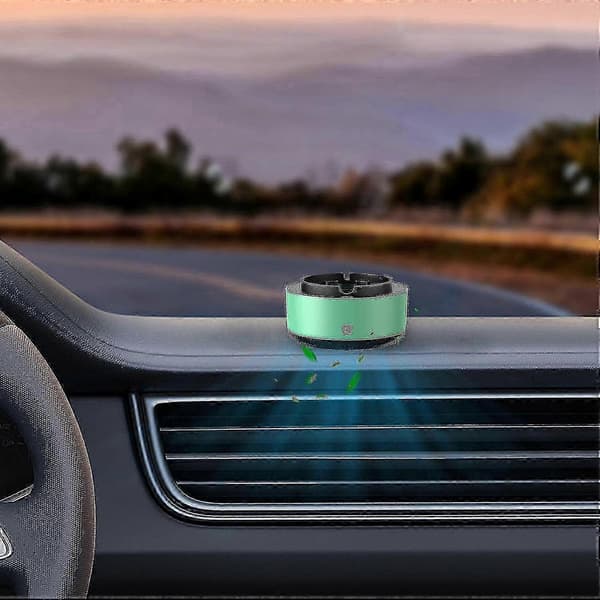 Luftrensende askebæger til hjem og bil, røgfrit design med negative ioner Green