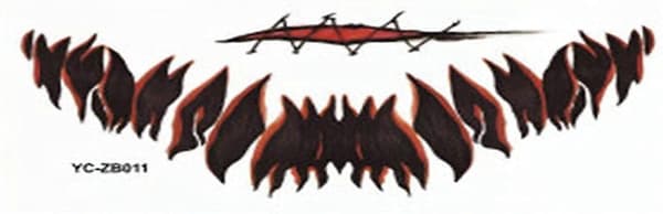 Uusi 12 arkin Halloween-graafinen tatuointitarra