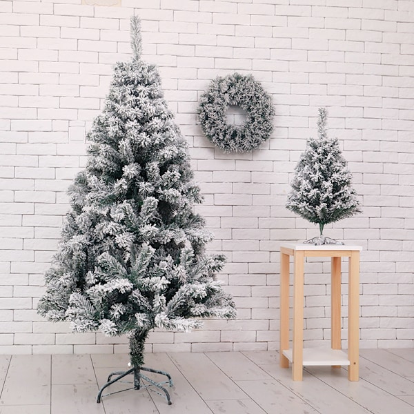 Julgransflockning, juldekorationsträd med snöflingescen (120cm-140T flockningsträd)