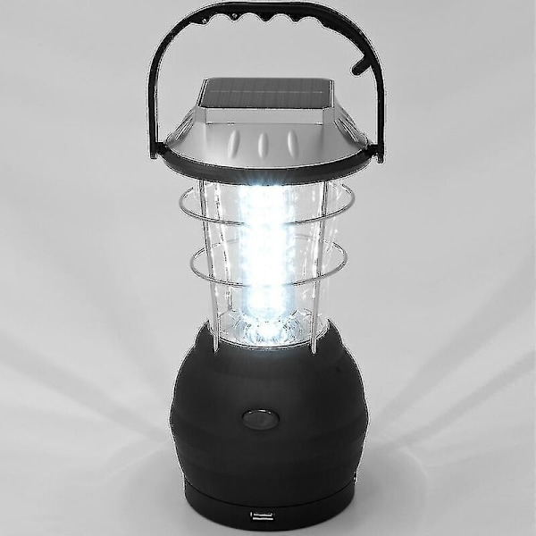 Solarlampa, 36 LED Handvev Dynamo Campinglampa Nödljus