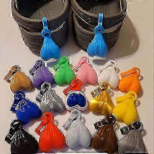 5 Ps Croc Sko Charm. Nødder Passer Til Alt Voksen Sko Tilbehør Croc Nødder #YoGu Sort Black