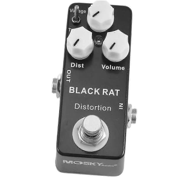 Mosky Black RAT Distortion Mini Gitarr Effektpedal