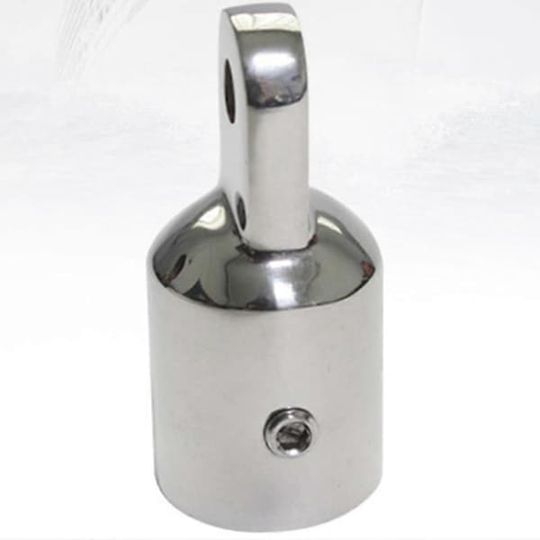 Rustfrit stål 20 mm øjeendestykke Bimini Top Hardware Baldakinrør Endestykke-God