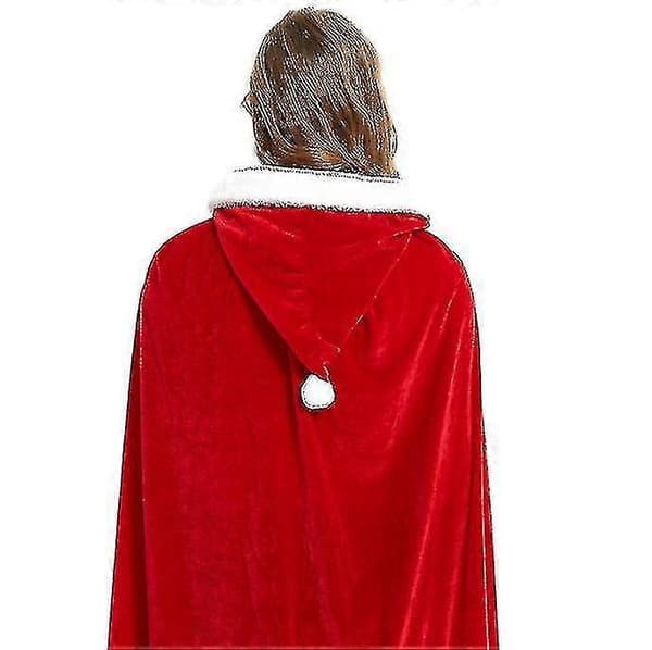 Julekappe Rød Hætte Cape Kostume Til Voksne