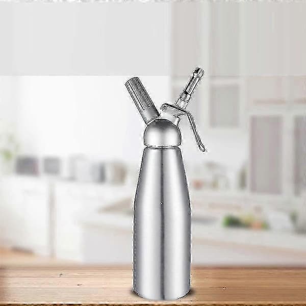 Aluminium flødesifon dispenser til flødeskum og desserter, 3 dyser