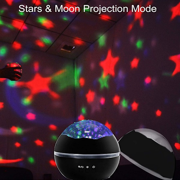 Ball Star Projektorlampa (Svart)