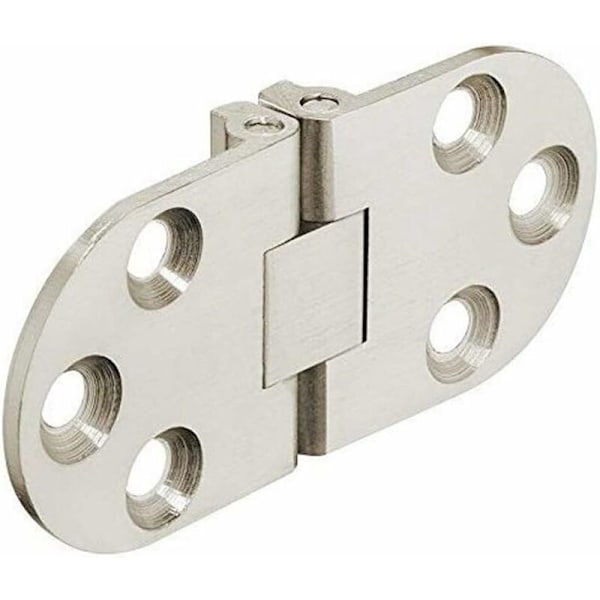 Zinklegering Fällbord Gångjärn Rundad Kant Fällbord Gångjärn Zinklegering Bord Gångjärn 4st Osynligt Gångjärn Möbelmonteringsgångjärn (Silver)