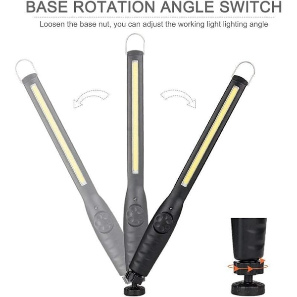 USB Opladningsrem Krog Auto Reparationslys COB Hvidt Lys