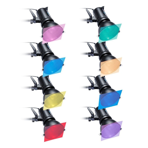 Färgglada LED-filterkit - 8 färgark