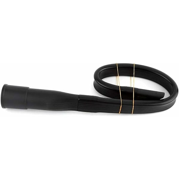 Universelt støvsugermundstykke, støvsugermundstykkesæt, husholdningsstøvsugertilbehør, bøjelig slange med langt fladt mundstykke, sort, (32 mm diameter)